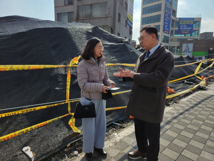 최광훈 회장, 안성 화재피해 약국 방문하여 위로금 전달하고 격려