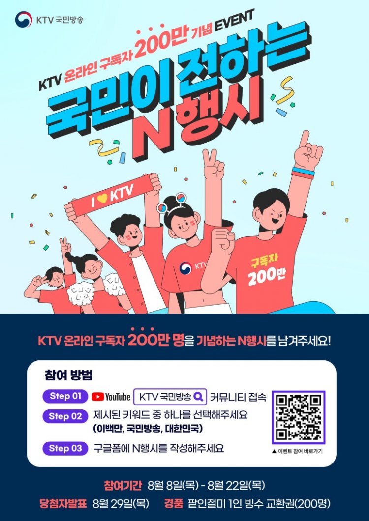 KTV 온라인 채널 구독자 200만 돌파